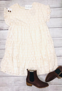 Cream Babydoll Dress