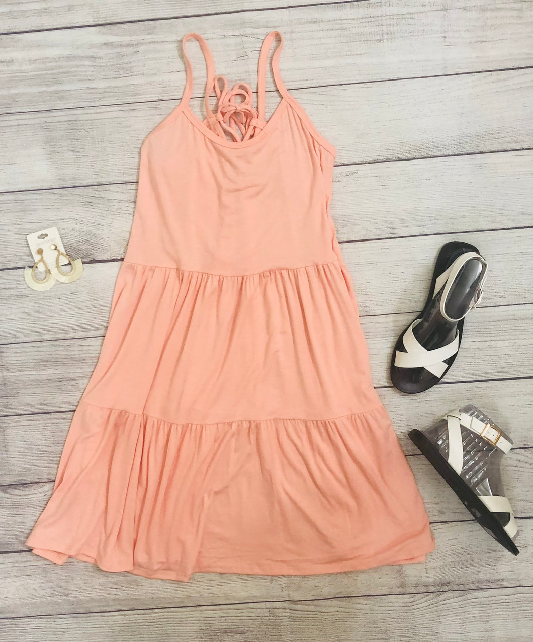 Pink Tie Back Dress