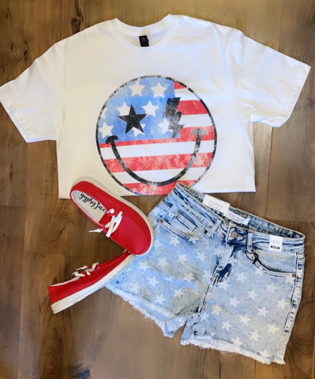 American Smiley Tee