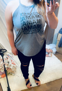 Grey Leopard Mama Tank